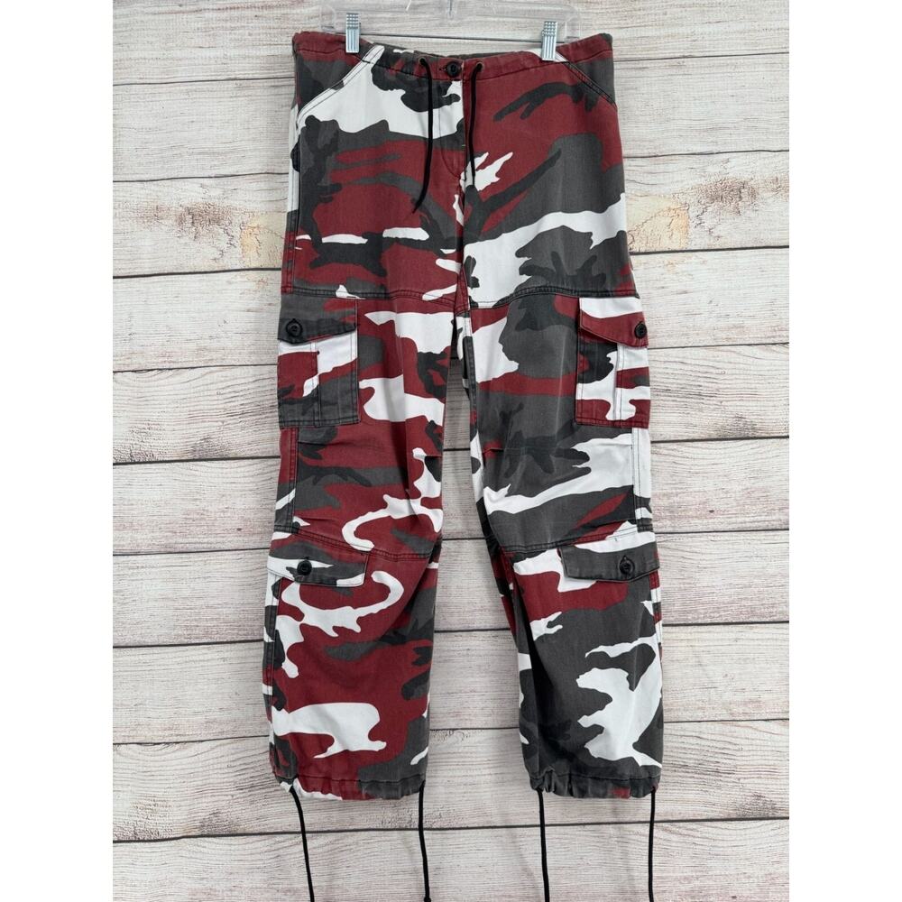 Rothco Military BDH Cargo Camouflage Pants Men's Size XS Red/Gray/White Camo‎